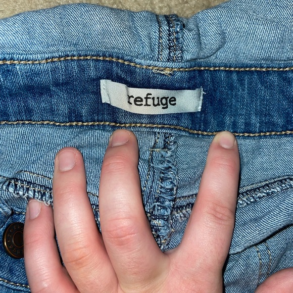 Ripped Jean Short Overalls - 8 US - Picture 3 of 4